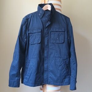 👔Men's Ptp21" Calvin Klein Dark Greyish-Blue Utility Jacket with 4 Pockets